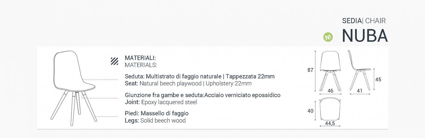 Nuba sedia scheda tecnica